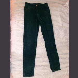 Dark green corduroy pants/jeans